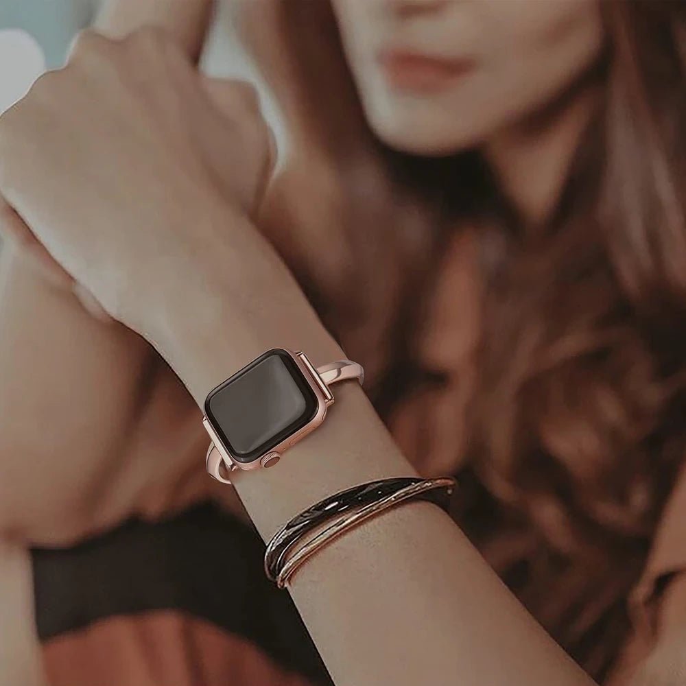 Slim Link Band – Luxe Stainless Steel Apple Watch Band for Women