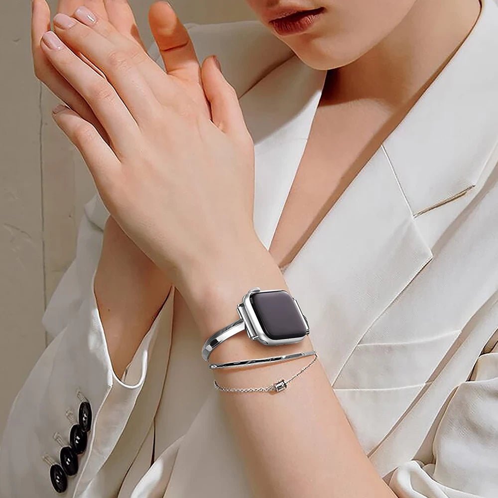 Slim Link Band – Luxe Stainless Steel Apple Watch Band for Women