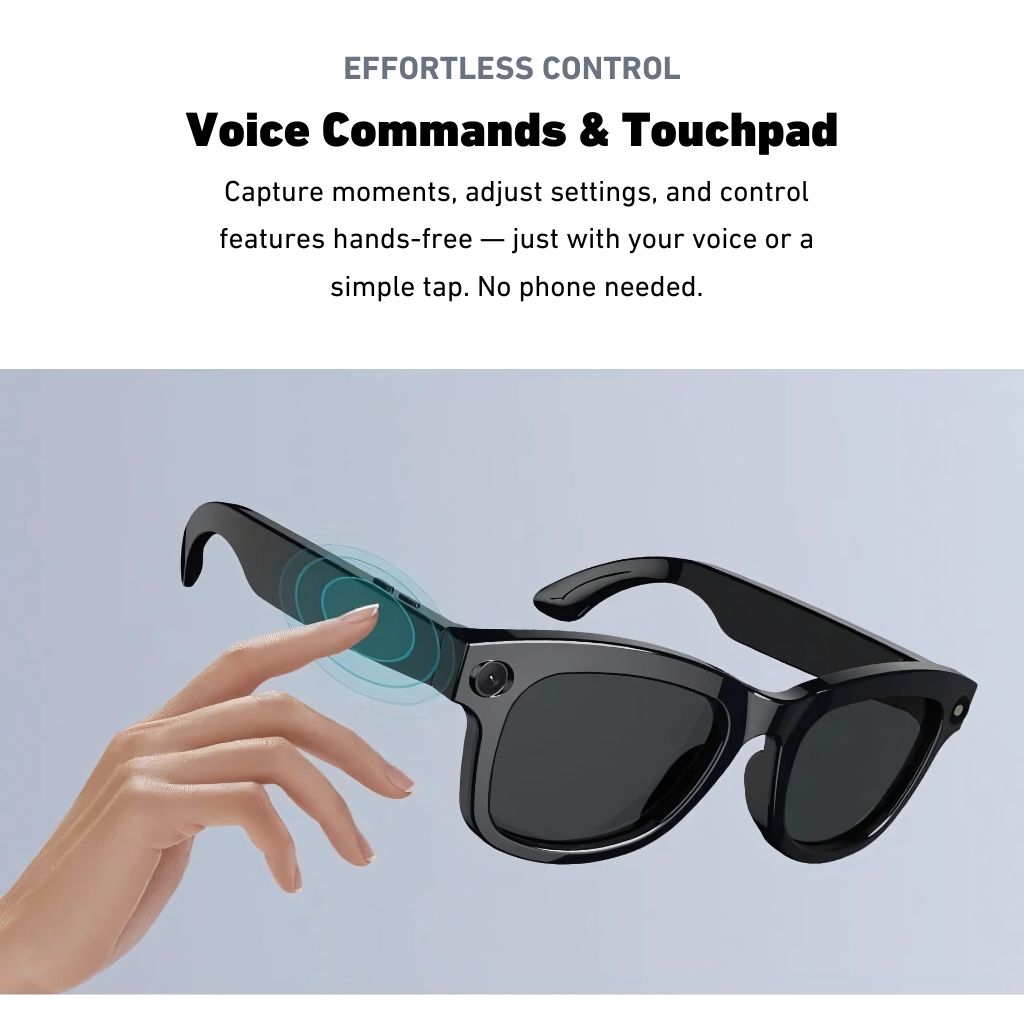 VisionX Smartglasses – Smart Glasses with Camera and Audio in Stylish Design