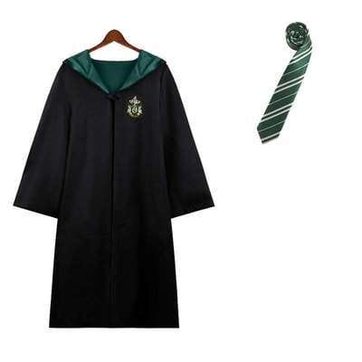 Kids’ Enchanted Wizard Cloak – Pointed Hood & Striped Scarf Set
