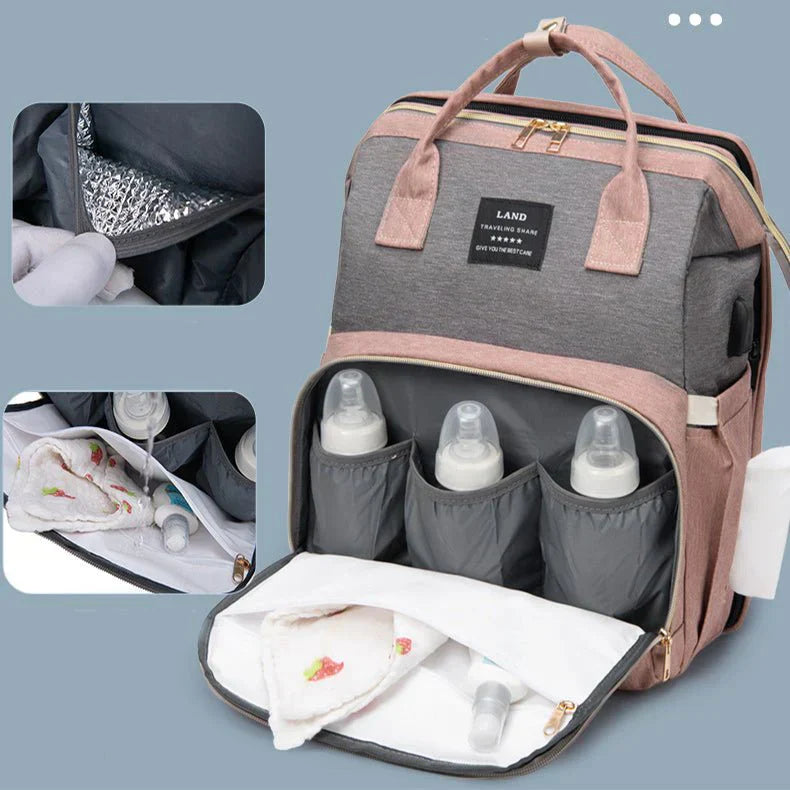 Multifunctional Diaper Bag - All-in-One Solution for On-the-Go