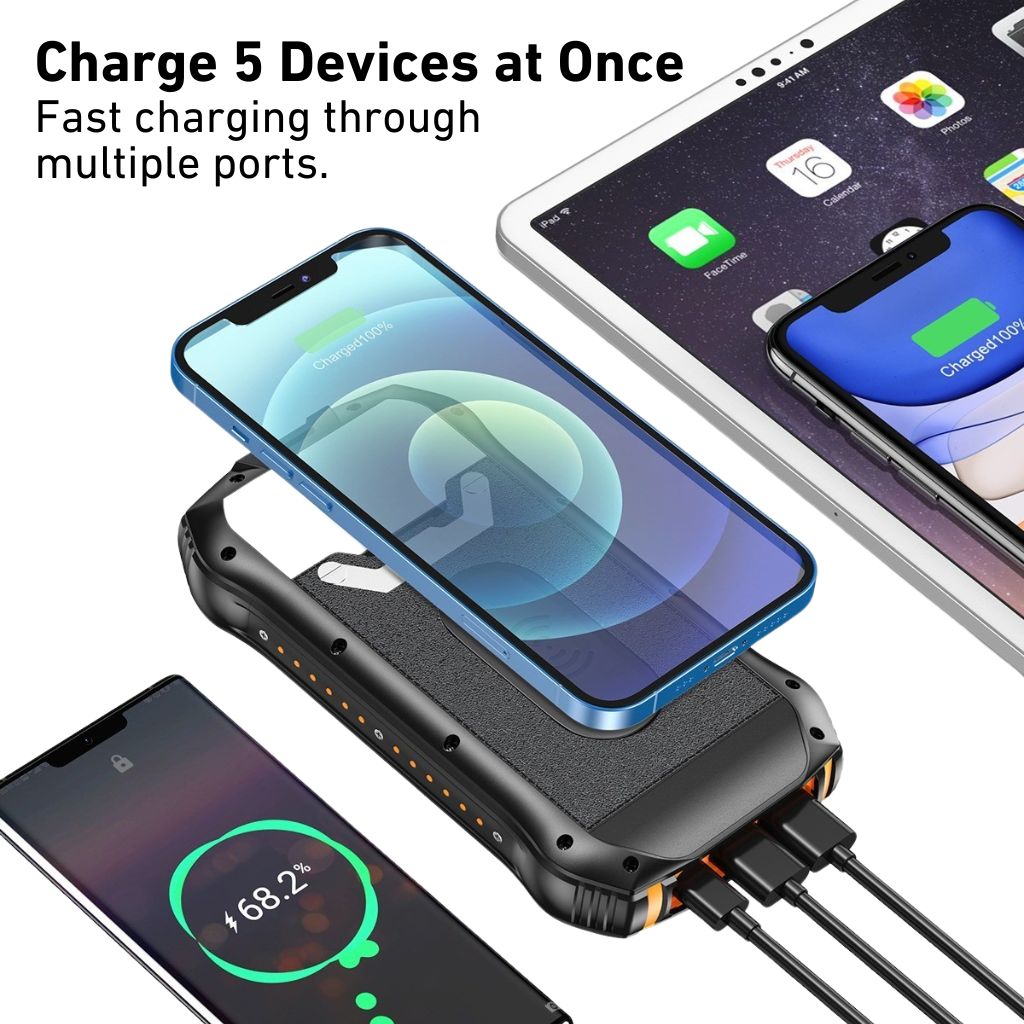 Solar Energy Power Bank – Portable Charger with High Capacity