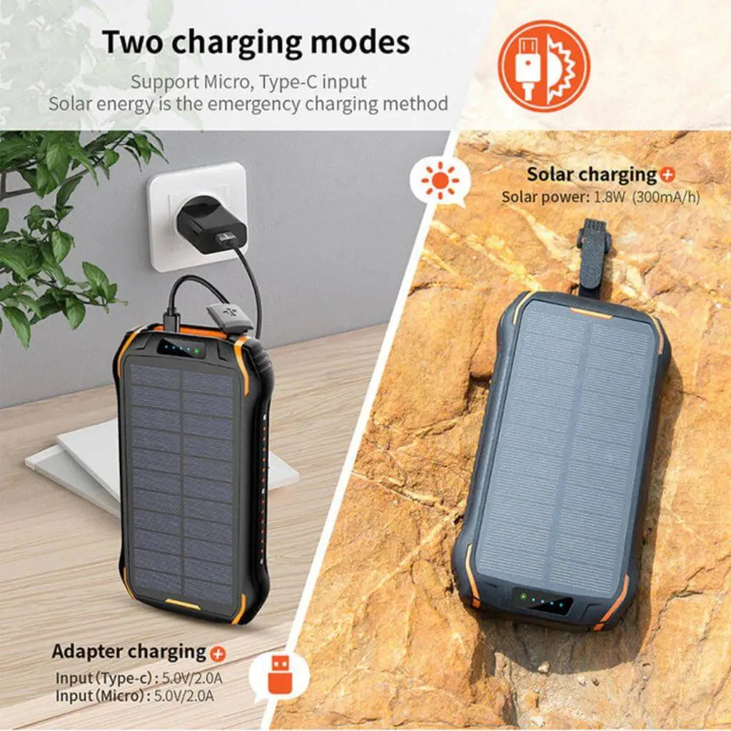 Solar Energy Power Bank – Portable Charger with High Capacity