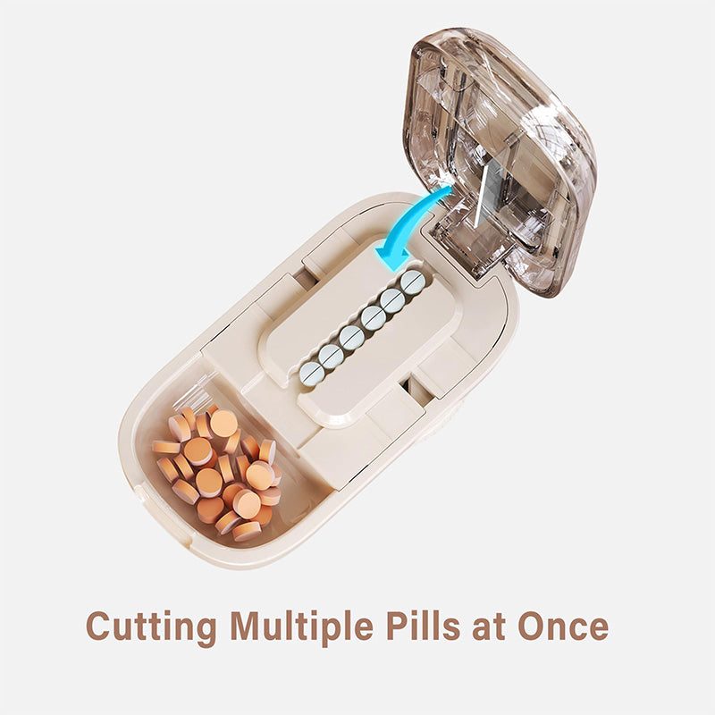 Smart Pill Cutter with Storage – Precise and Handy for Daily Use