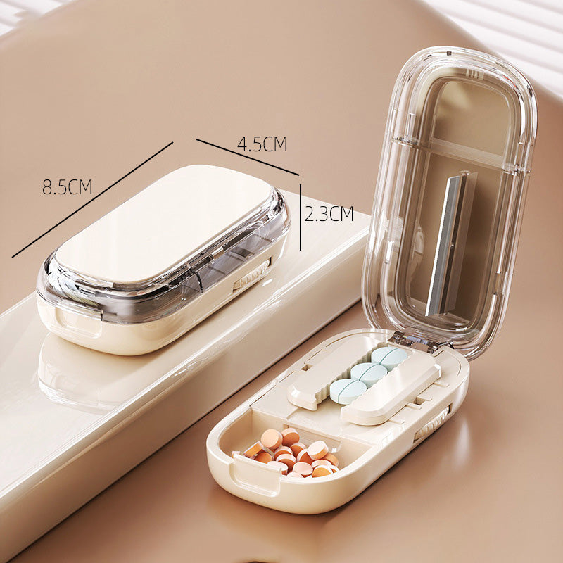 Smart Pill Cutter with Storage – Precise and Handy for Daily Use