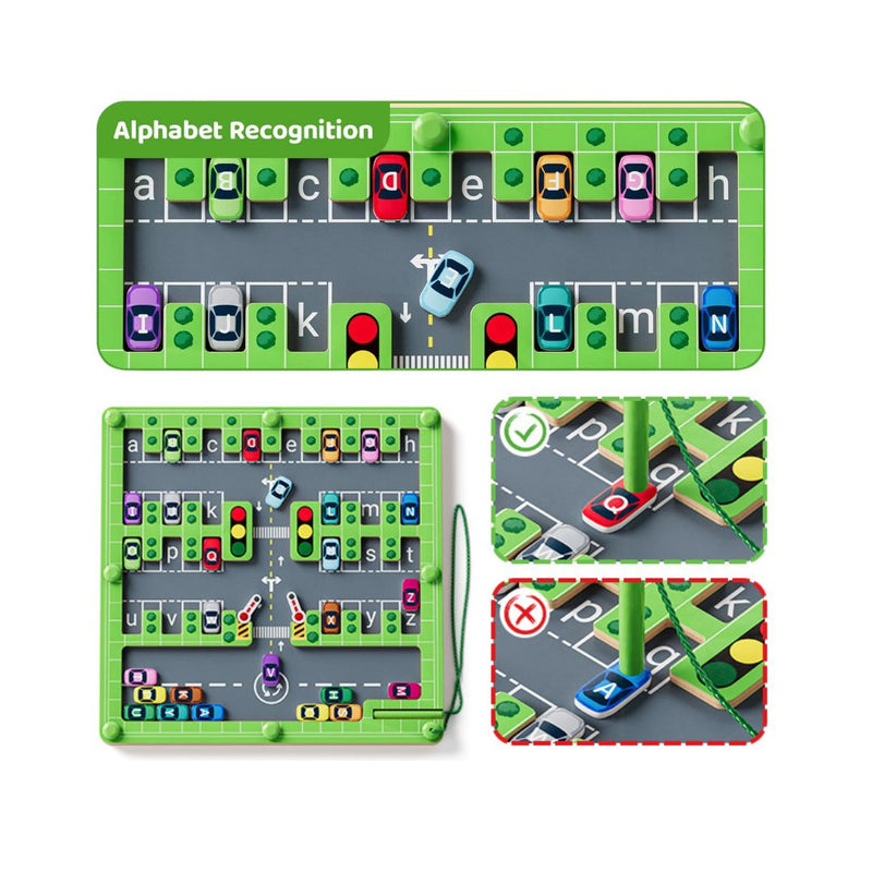 Toddler Parking Adventure - Learn and Play with Letters