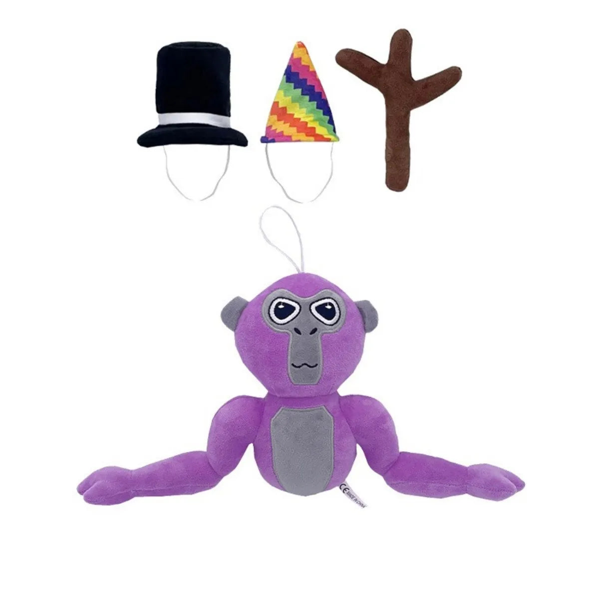 Festive Gorilla Plush Toy – Soft Playmate with Hats