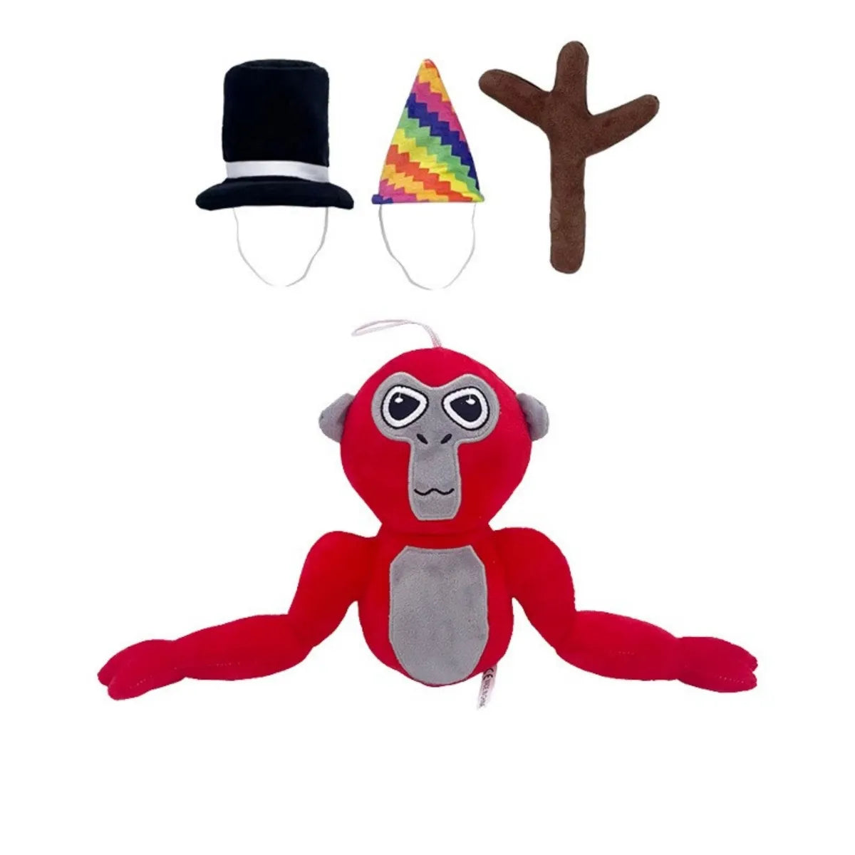 Festive Gorilla Plush Toy – Soft Playmate with Hats