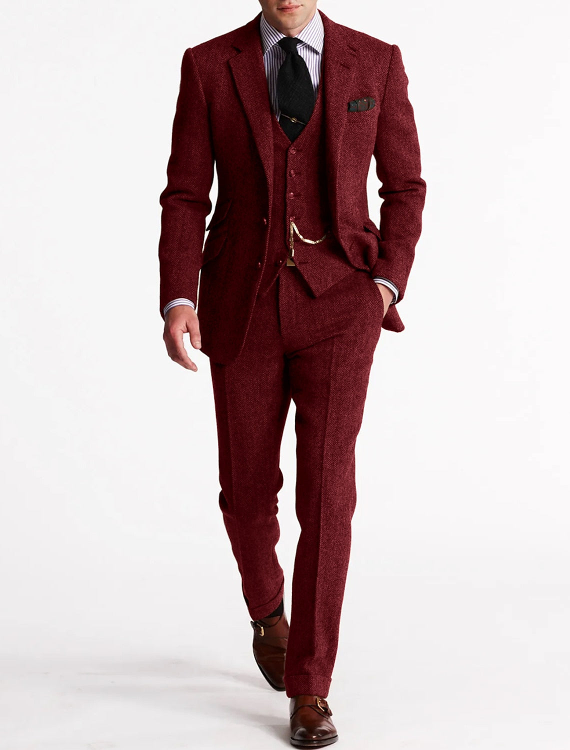Vintage 3-Piece Men's Suit – Perfect for Parties and Formal Occasions