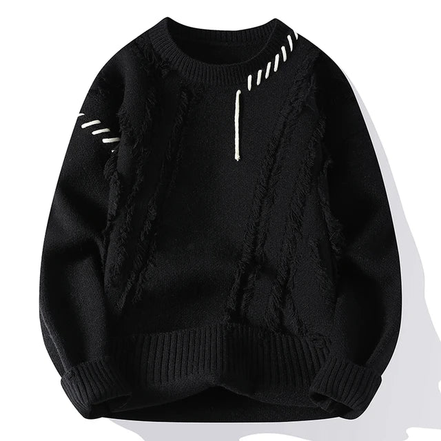 Luna Patchwork Sweater – For a fashionable and warm look