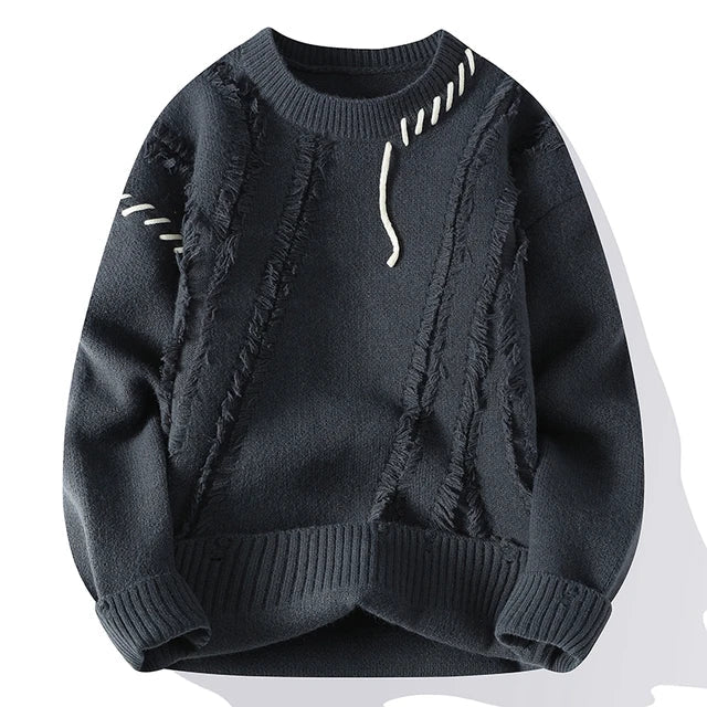 Luna Patchwork Sweater – For a fashionable and warm look