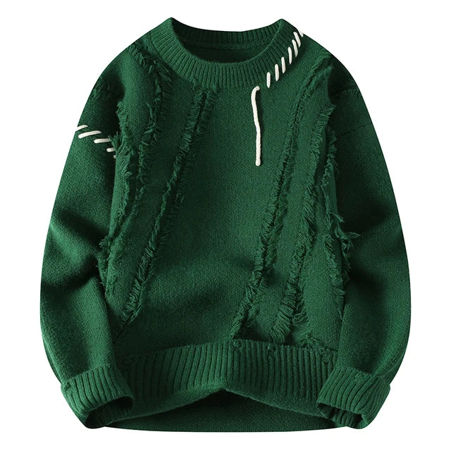 Luna Patchwork Sweater – For a fashionable and warm look