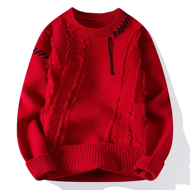 Luna Patchwork Sweater – For a fashionable and warm look