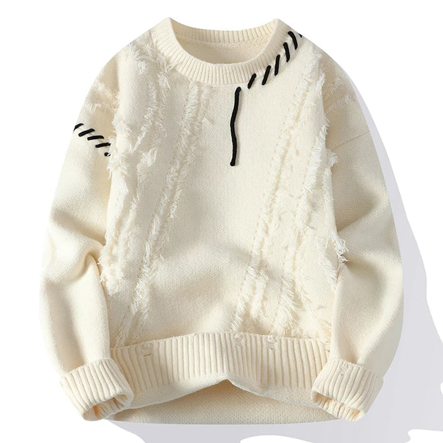 Luna Patchwork Sweater – For a fashionable and warm look