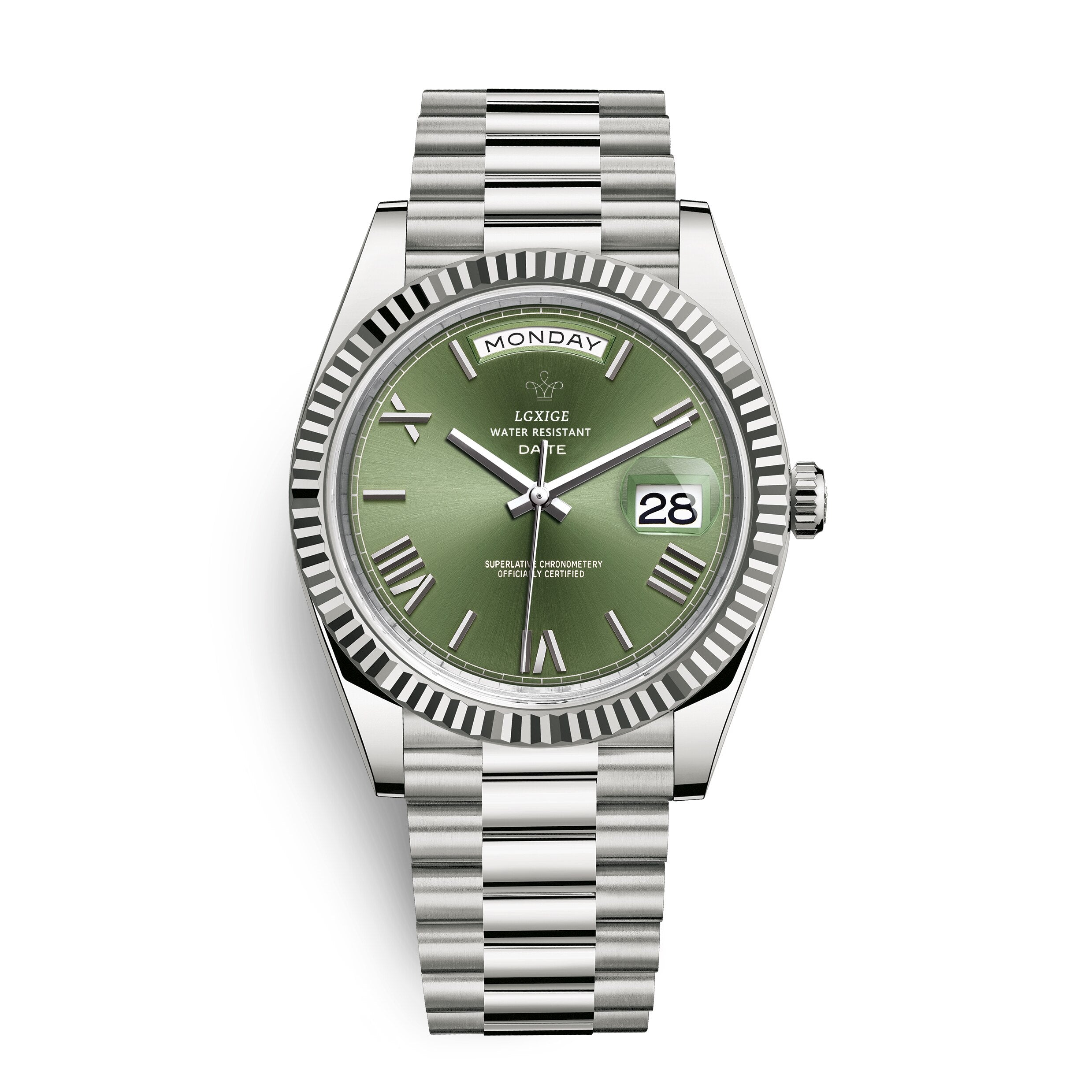 Automatic Men's Watch with Day and Date Display – Timeless and Elegant