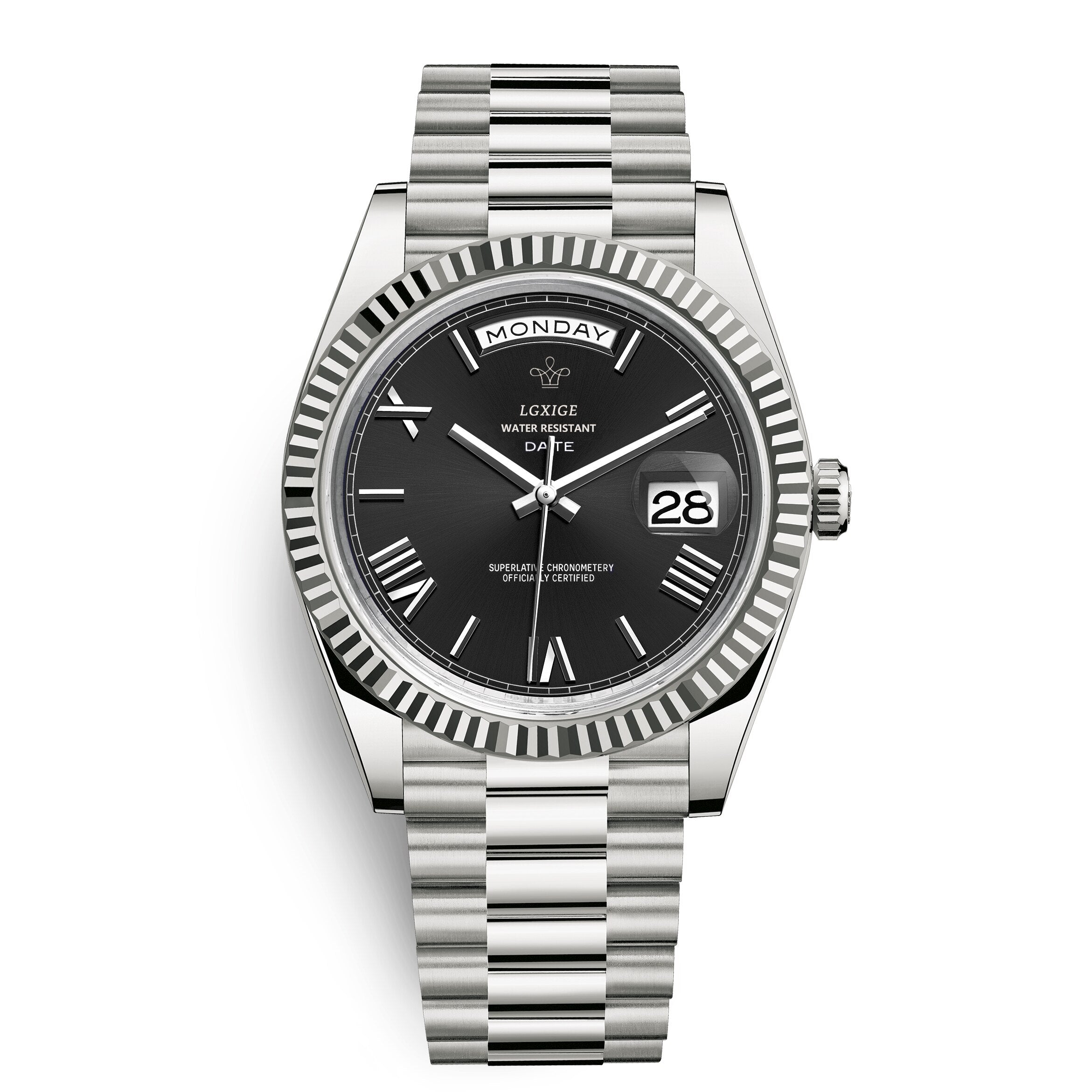 Automatic Men's Watch with Day and Date Display – Timeless and Elegant
