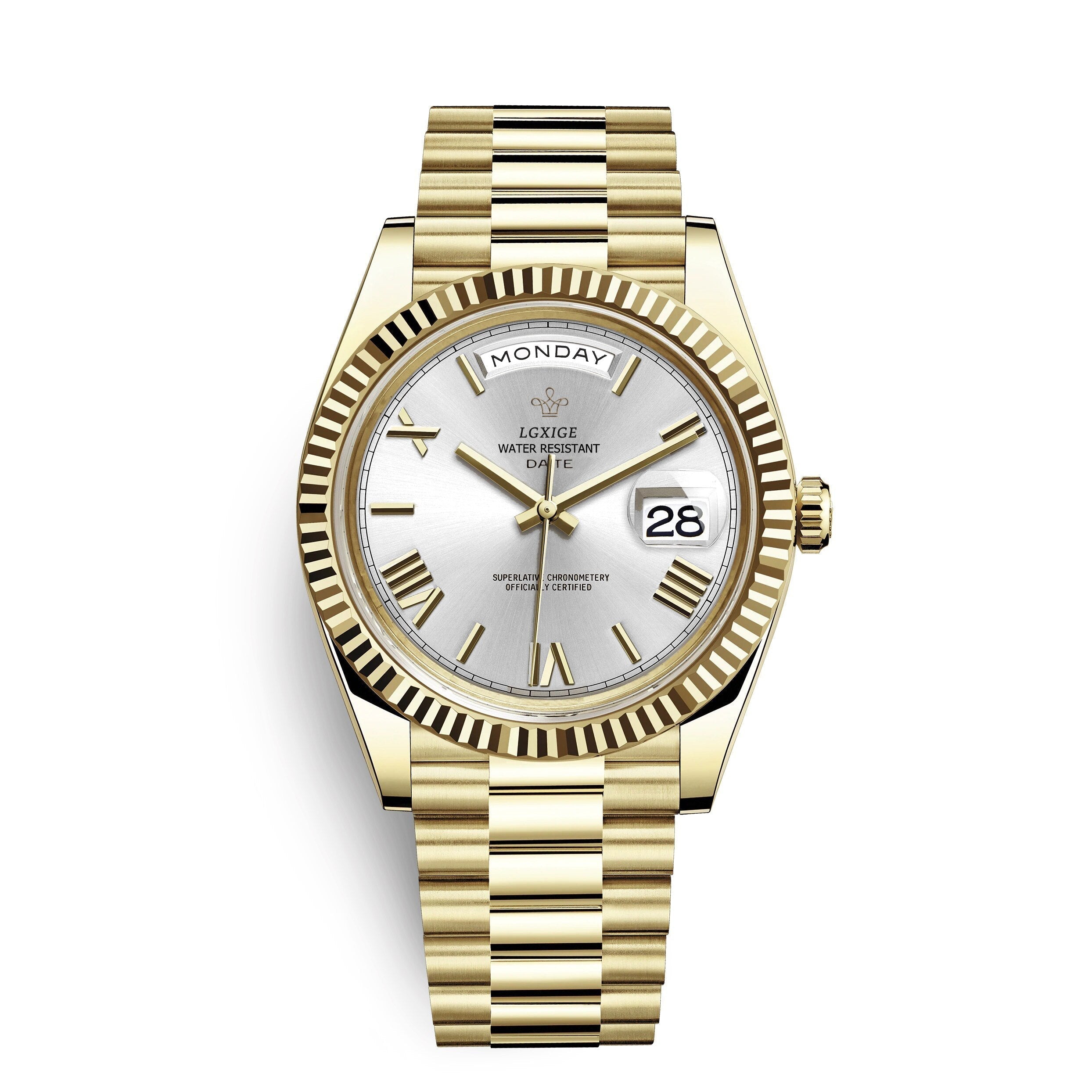 Automatic Men's Watch with Day and Date Display – Timeless and Elegant