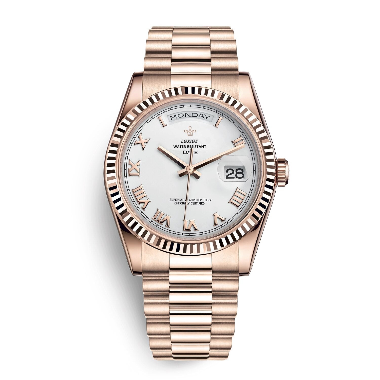 Automatic Men's Watch with Day and Date Display – Timeless and Elegant