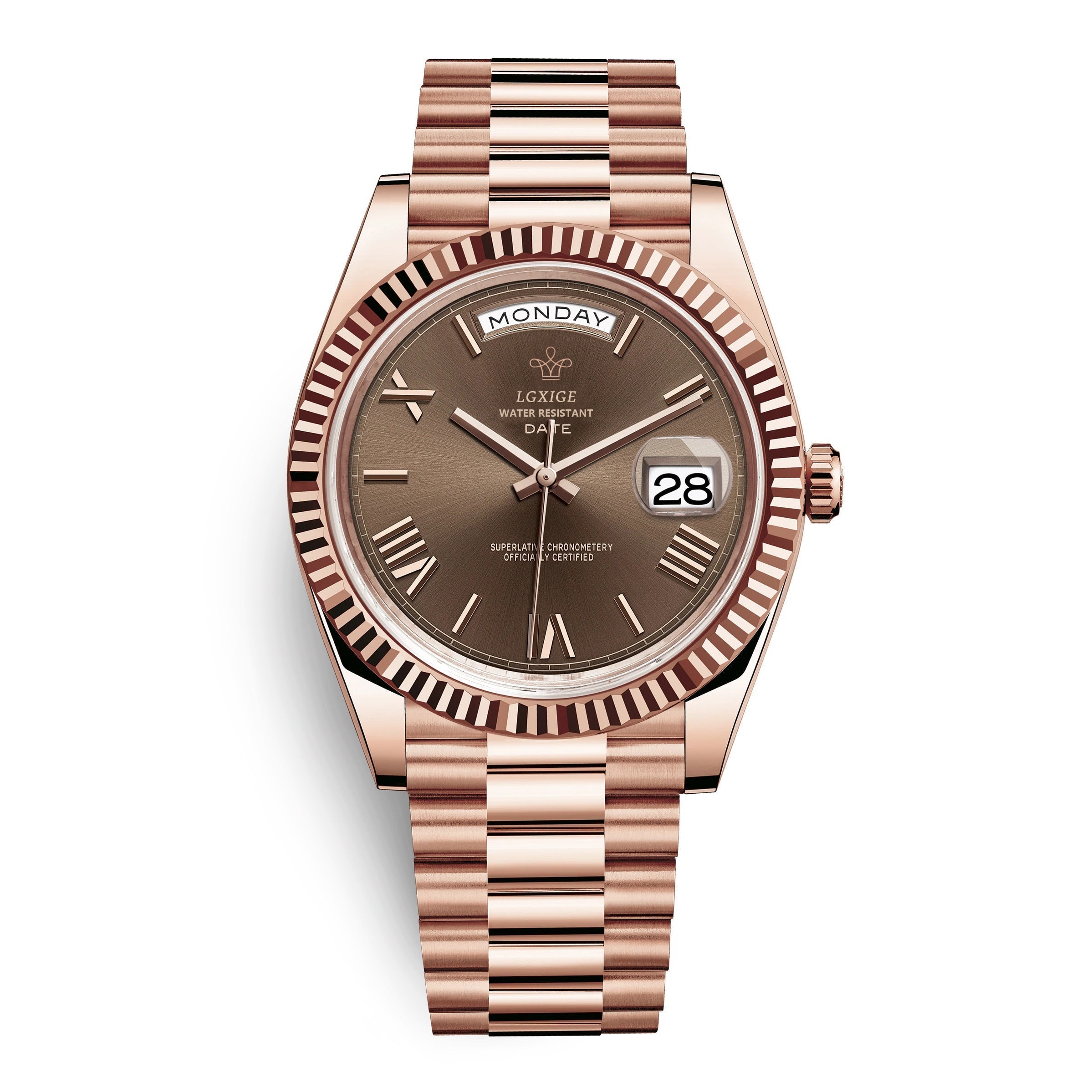 Automatic Men's Watch with Day and Date Display – Timeless and Elegant