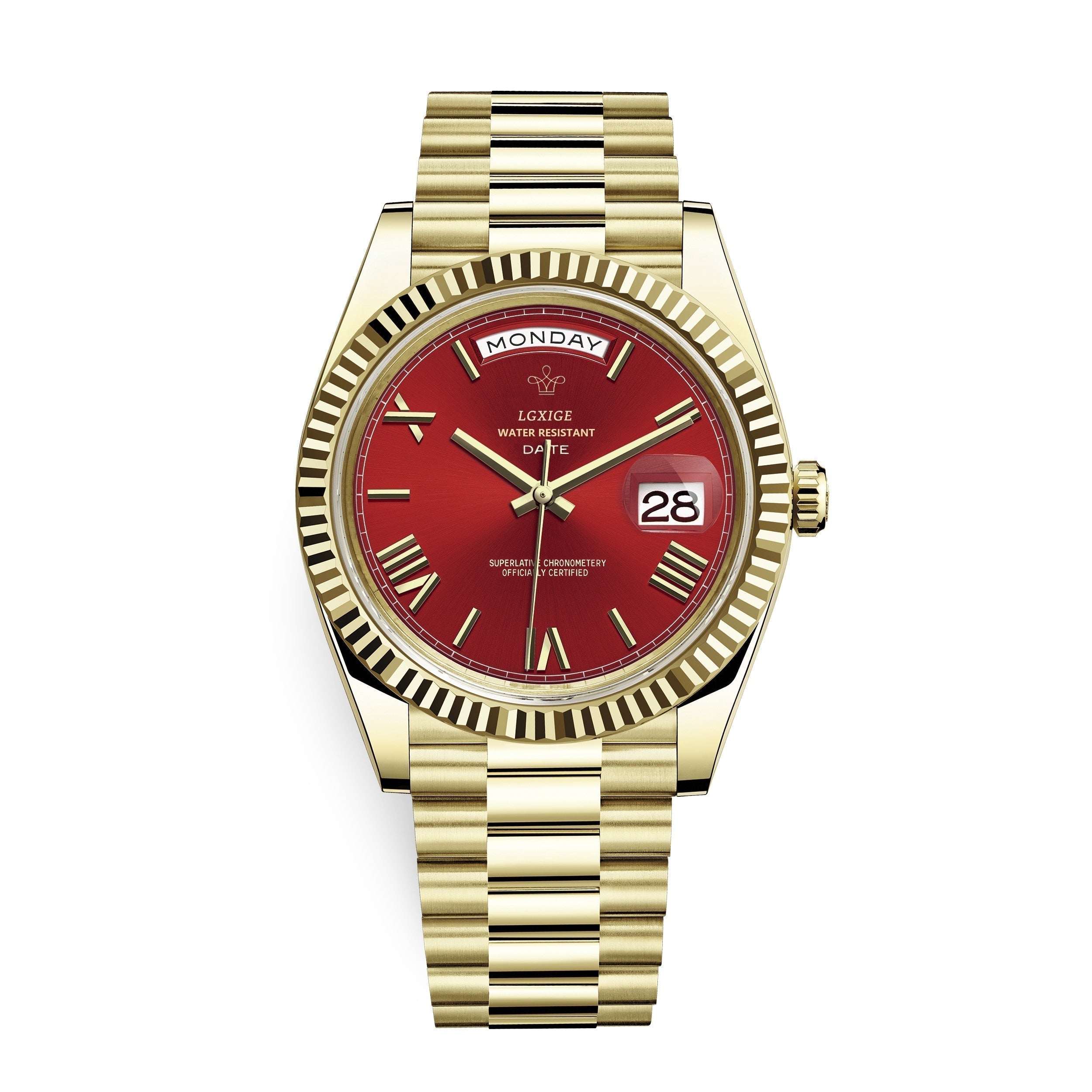 Automatic Men's Watch with Day and Date Display – Timeless and Elegant