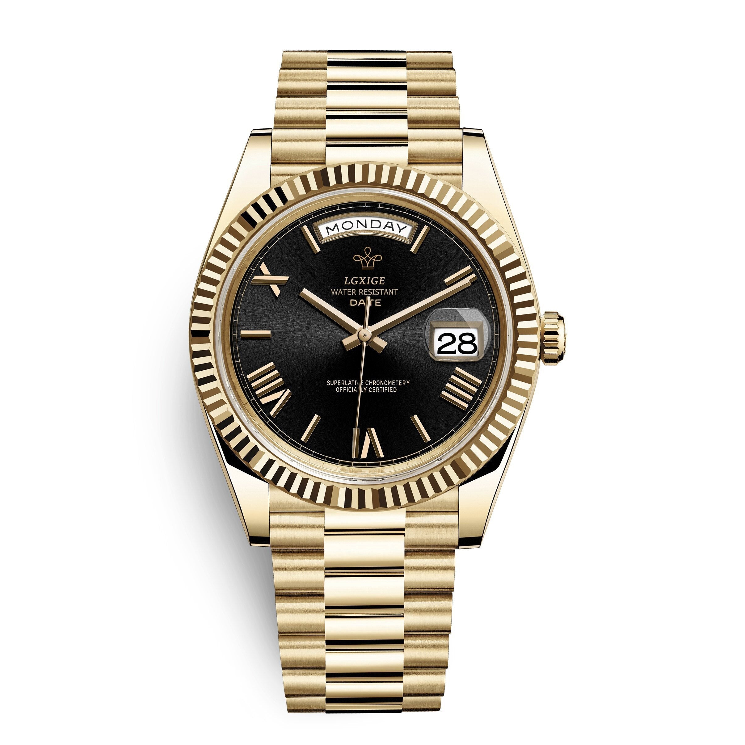 Automatic Men's Watch with Day and Date Display – Timeless and Elegant