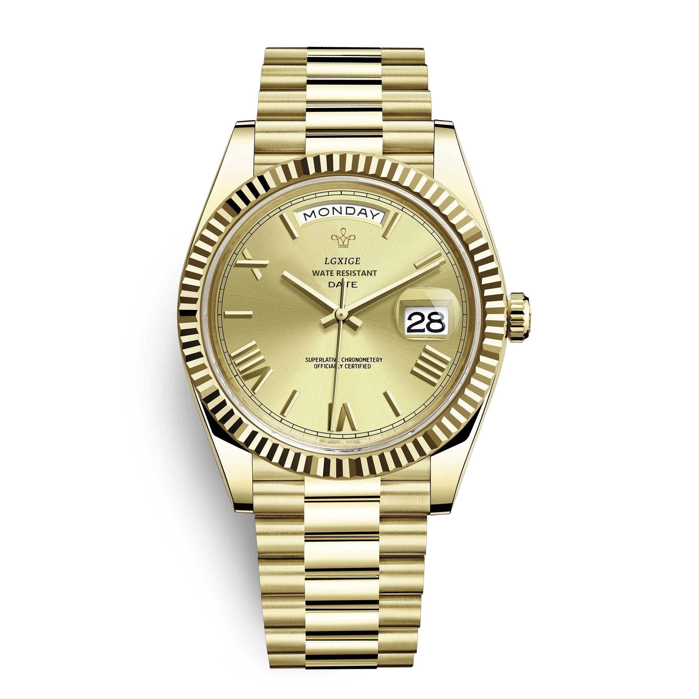 Automatic Men's Watch with Day and Date Display – Timeless and Elegant