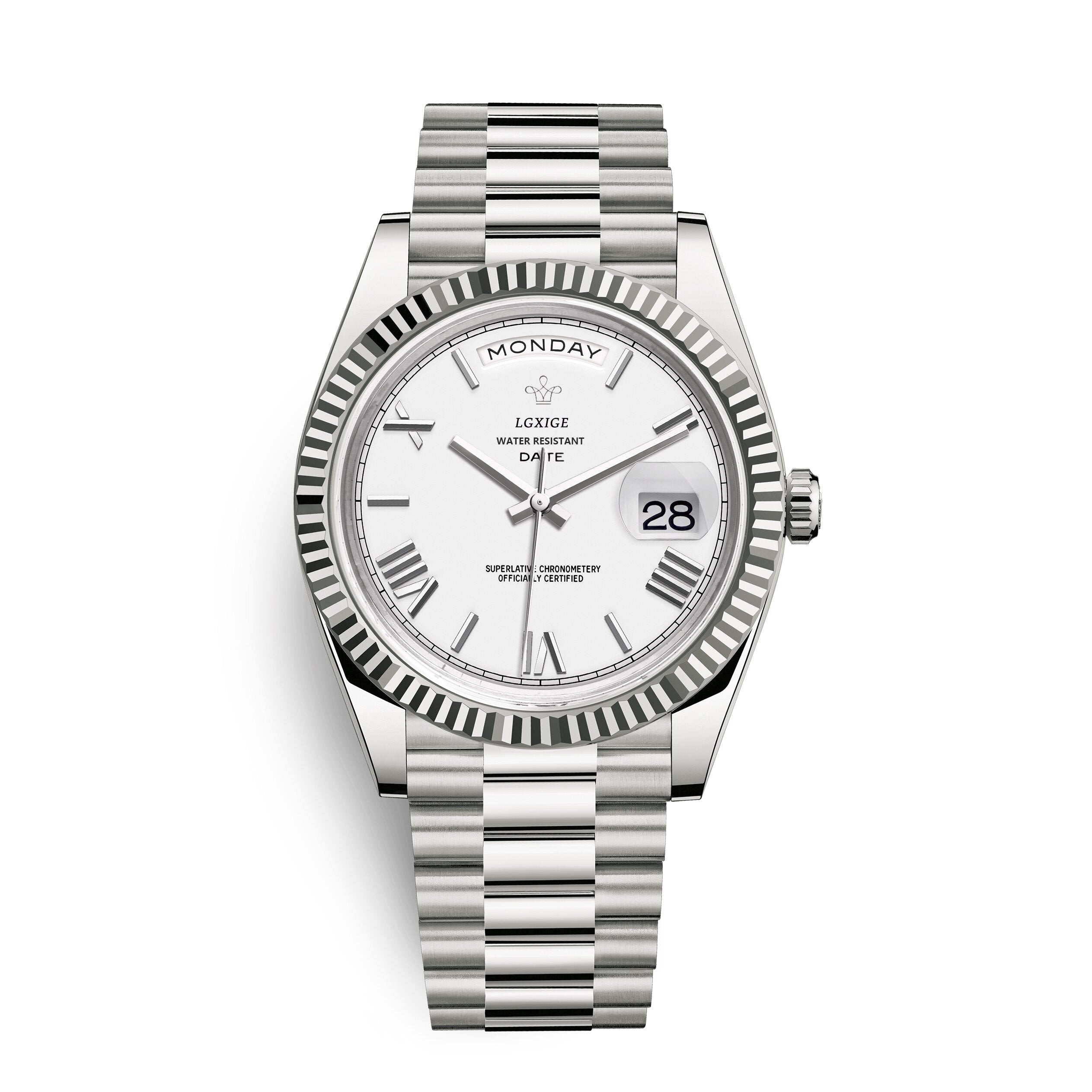 Automatic Men's Watch with Day and Date Display – Timeless and Elegant
