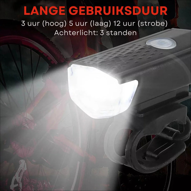 VoltBeam USB Bike Light Set – Safety and Convenience with Rechargeable Batteries