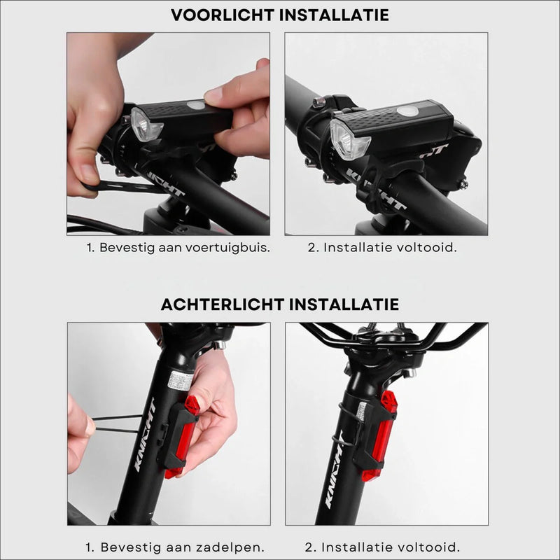 VoltBeam USB Bike Light Set – Safety and Convenience with Rechargeable Batteries