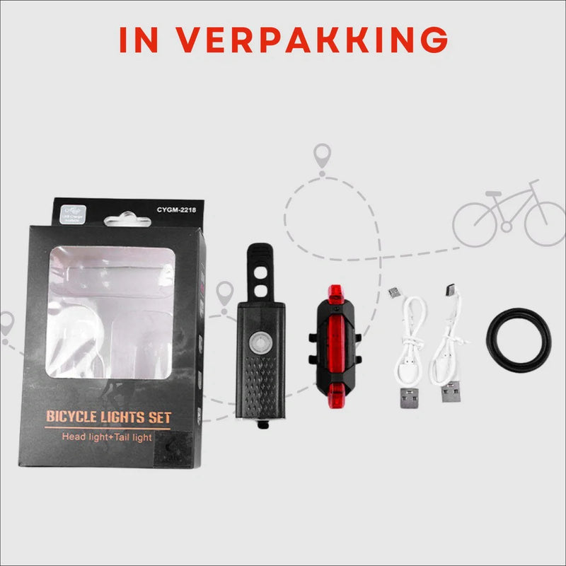 VoltBeam USB Bike Light Set – Safety and Convenience with Rechargeable Batteries