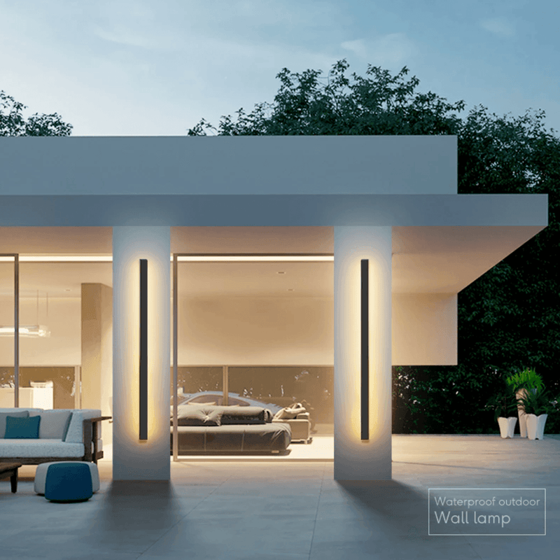 Sleek Vertical LED Wall Light – Weatherproof Outdoor Elegance