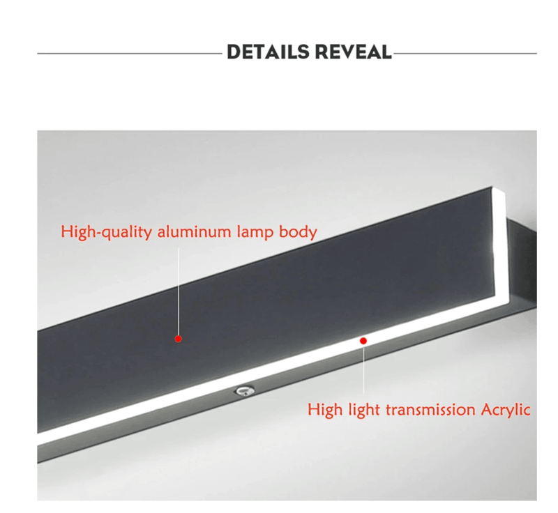 Sleek Vertical LED Wall Light – Weatherproof Outdoor Elegance