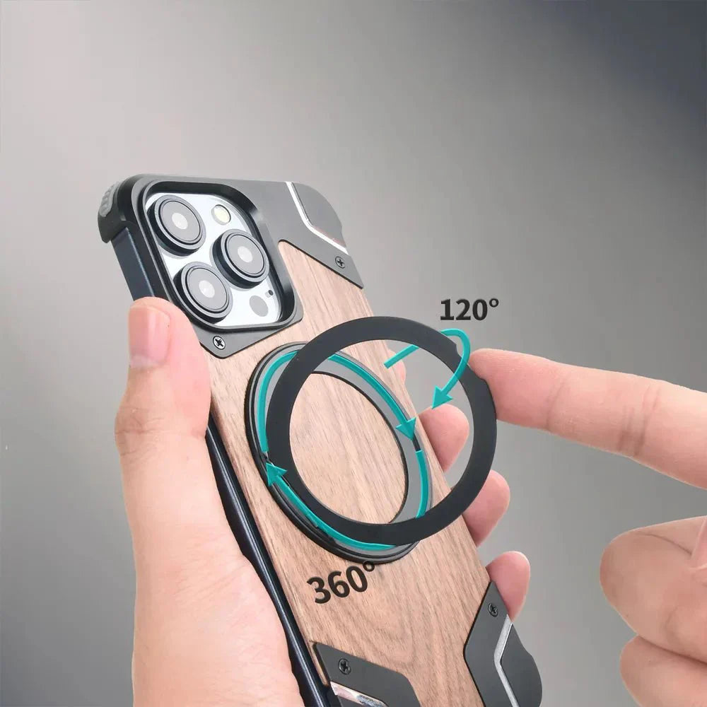 Wooden MagSafe Phone Case – Protective and Functional Design