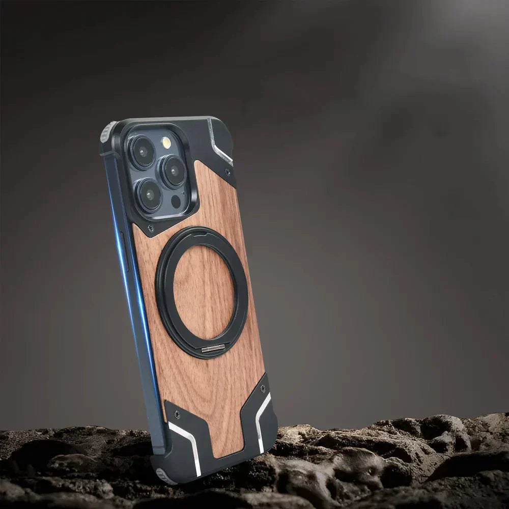 Wooden MagSafe Phone Case – Protective and Functional Design