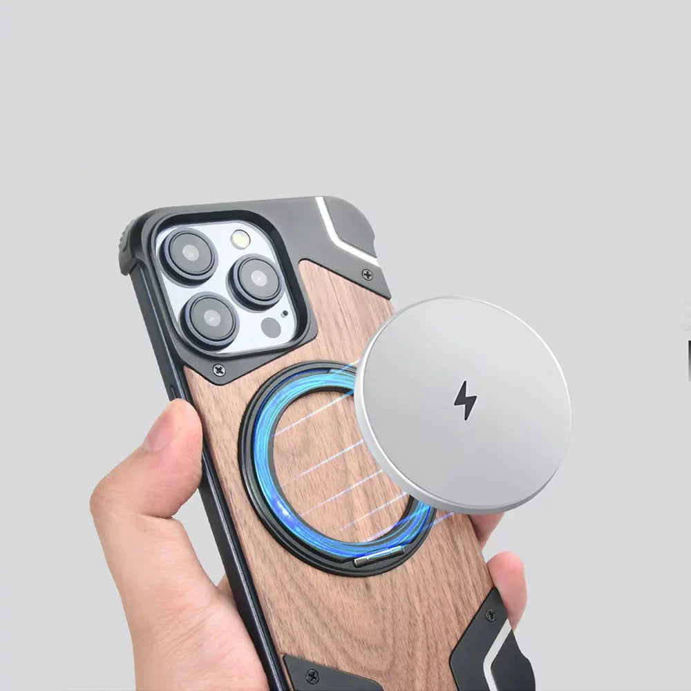 Wooden MagSafe Phone Case – Protective and Functional Design