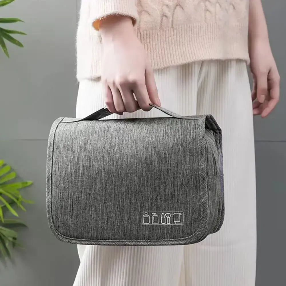 CompactCare Toiletry Bag – Foldable, Water-Resistant, and Practical for Travel