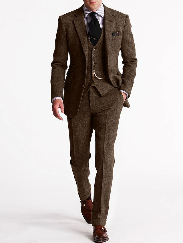 Vintage 3-Piece Men's Suit – Perfect for Parties and Formal Occasions
